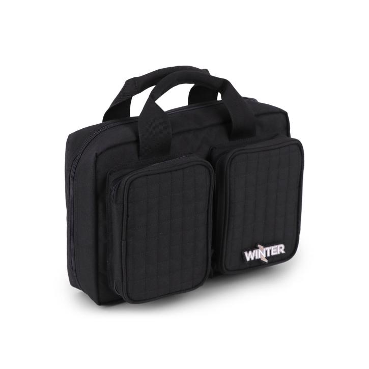 Winter Pistolentasche W8 für 2 Kurzwaffen – 8 Magazinhalter, 1000D, abschließbar (Night)