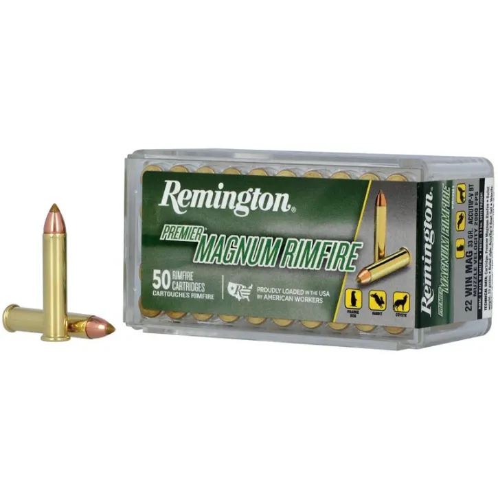 Remington Premier Magnum Rimfire .22 Win. Mag. 50GR Accutip-V 50 Patronen