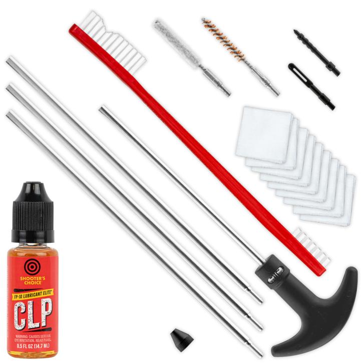 Shooter's Choice .17 Cal Waffenreinigungs-Kit inkl. FP-10 Lubricant Elite CLP (5-40) (SHF-SRK-17)