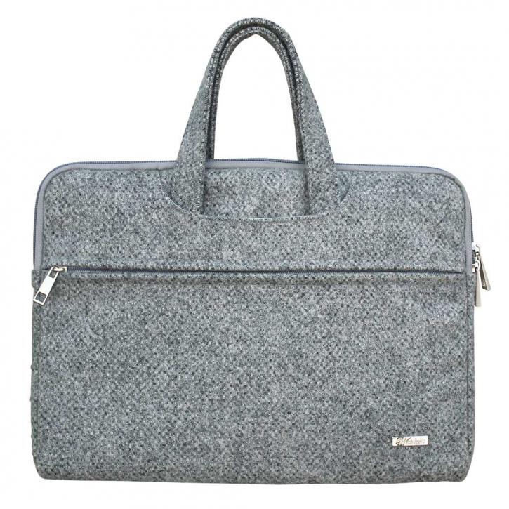 Laptoptasche Gottlieb in Steingrau