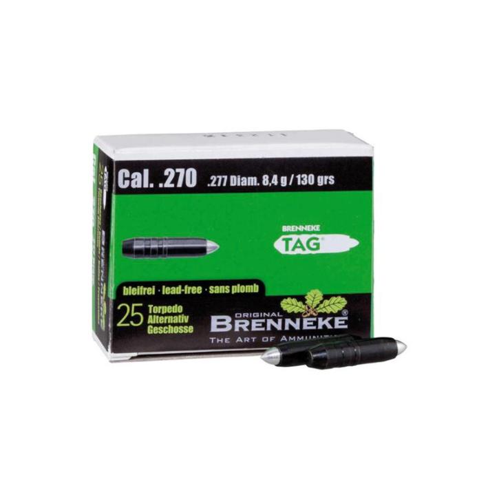 Brenneke Geschoss .270 Win. (.277) TAG 8,4g / 130grs 25 Stück