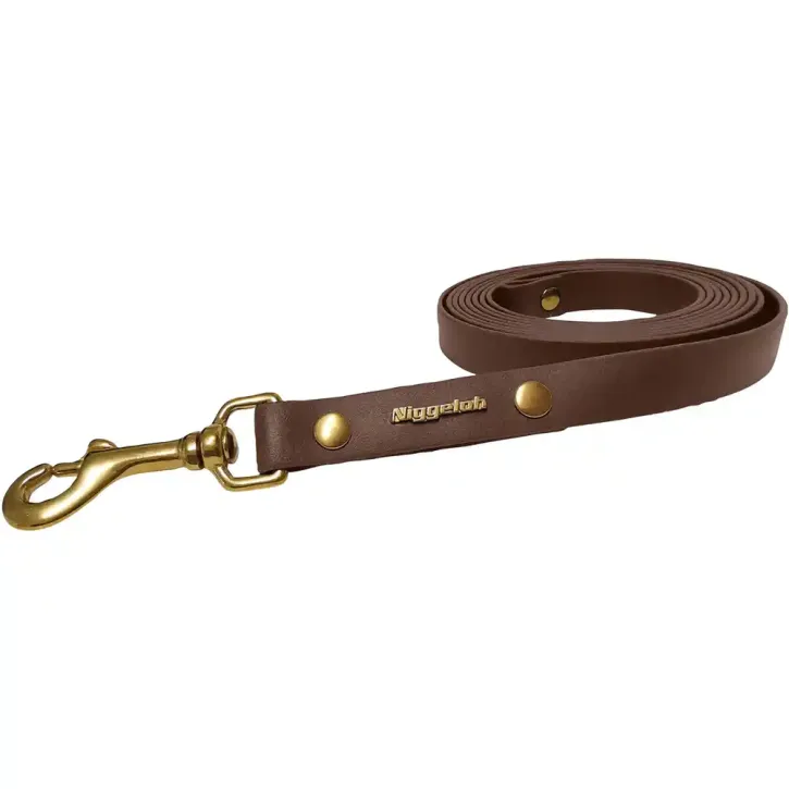 Niggeloh Schlepp- und Ausbildungsleine BioThane® Noble 3 m Nussbraun