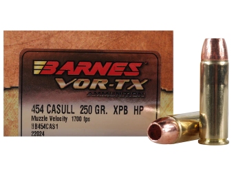 Barnes VOR-TX .454 Casull 250GR XPB Hollow Point 20 Stück