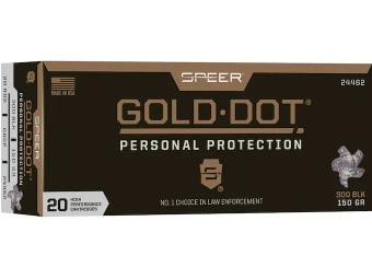 Speer Gold Dot .300 AAC Blackout 150GR GDSP 20 Stück